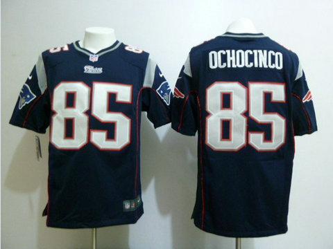 Blue Game nfl jerseys New England Patriots 85 OCHOCINCO